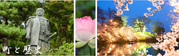 上杉謙信と高田公園 夜桜
